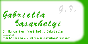 gabriella vasarhelyi business card